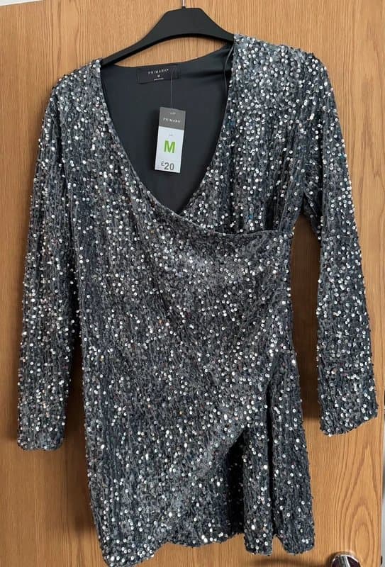 Primark Silver Sequin Smart top